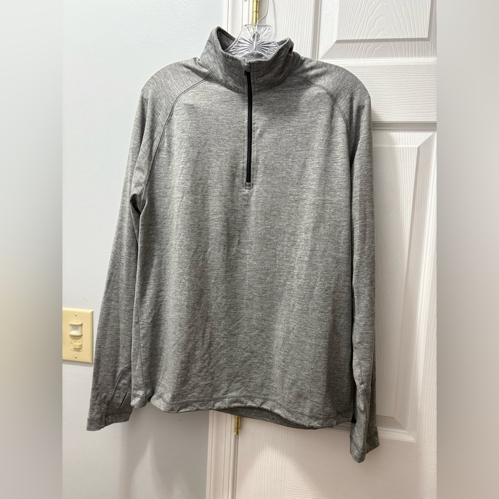 Dunning Golf Men's Size Small Gray Heather Quarter Zip